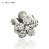 Sterling Silver Pave Daisy Flowers Charms for Jewelry Making