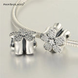 Sterling Silver Pave Daisy Flowers Charms for Jewelry Making