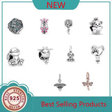 925 Silver Four-leaf Clover Charms for Bracelets