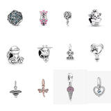 925 Silver Four-leaf Clover Charms for Bracelets