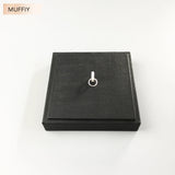 925 Silver Round Charms Carrier with Zirconia Jewelry Accessory