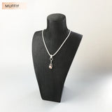 925 Silver Round Charms Carrier with Zirconia Jewelry Accessory