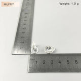 925 Silver Round Charms Carrier with Zirconia Jewelry Accessory