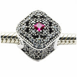 Fairytale Treasure Crystal Bead for Charms Bracelets Silver 925 Jewelry DIY