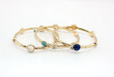 Stone Symmetrical Charm Chunky Bangles for Women