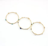 Stone Symmetrical Charm Chunky Bangles for Women