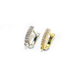 Paved Zircon CZ Beads Earring Hooks Jewelry Findings 30pc
