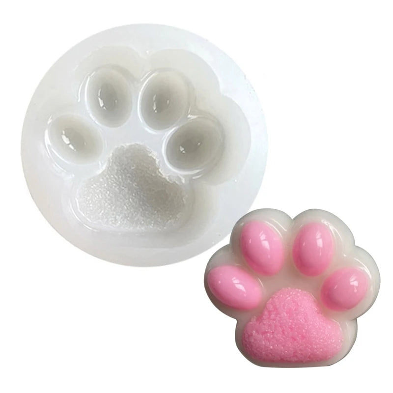 Paw Keychain Silicone Mold for Jewelry Making
