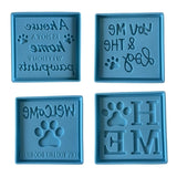 Paw Print Coaster Epoxy Resin Mold Cup Mat Silicone Mould DIY Crafts Tools