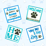 Paw Print Coaster Epoxy Resin Mold Cup Mat Silicone Mould DIY Crafts Tools