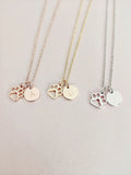 Paw Print Necklace, Initial Dog Paw, Dog Lover Gift, Personalised Gifts