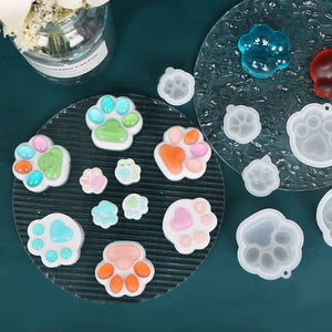Paws Keychain Silicone Mold for Jewelry Making