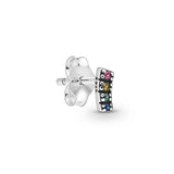 925 Sterling Silver Smiling Face Moon Earrings