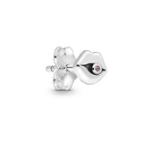 925 Silver Smiling Face Moon Earrings