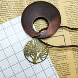 Peace Tree Necklace Women European American Coconut Shell Pendant