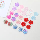 Glass Flower Fairy Beauty Gradient Flower Hat Petal DIY Jewelry