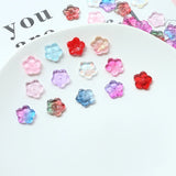 Glass Flower Fairy Beauty Gradient Flower Hat Petal DIY Jewelry