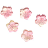 Glass Flower Fairy Beauty Gradient Flower Hat Petal DIY Jewelry