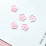 Glass Flower Fairy Beauty Gradient Flower Hat Petal DIY Jewelry