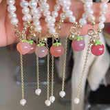 Peach Pearl Bracelet for Women Gift Freshwater Beaded