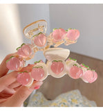 Peach Hairpin Large Clip Shark Clip Female Hair Accessories