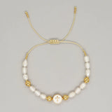 Peach Heart Round Pearl Bracelet Lightweight Women's Jewelry