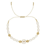 Peach Heart Round Pearl Bracelet Lightweight Women's Jewelry
