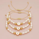 Peach Heart Round Pearl Bracelet Lightweight Women's Jewelry