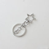 Peach Heart Star Keychain DIY Accessories Lobster Clasp Key Ring Chain