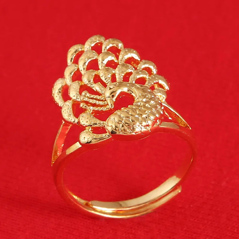 Peacock Ring For Women Wedding Bridal Engagement Rings
