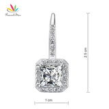 925 Silver Dangle Bridal Wedding Earrings CFE8047