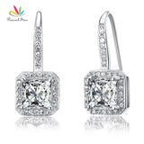 925 Silver Dangle Bridal Wedding Earrings CFE8047