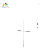 925 Silver Dangle Drop Cross Earrings Long