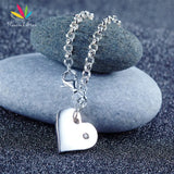 925 Silver Dangle Heart Bracelet for Kids