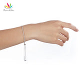 925 Silver Bracelet Adjustable Birthday Bridesmaid CFB8023
