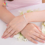 925 Silver Cross Bracelet Religious & Wedding Gift