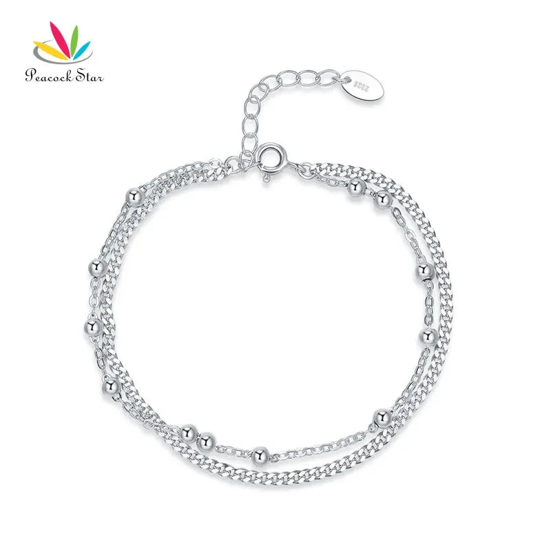 925 Silver Bracelet Dangle Ball Bridesmaid Wedding Gift