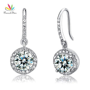 925 Sterling Silver Bridal Wedding Bridesmaid Earrings Dangle Drop
