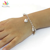 925 Silver Hearts Bracelet Kids Girl Gift Children Jewelry