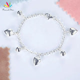 925 Silver Hearts Bracelet Kids Girl Gift Children Jewelry