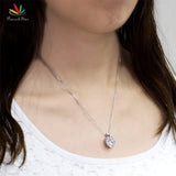 925 Silver Heart Pendant Necklace for Wedding