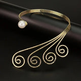 Peacock Style Torques Choker Necklace For Women