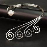 Peacock Style Torques Choker Necklace For Women