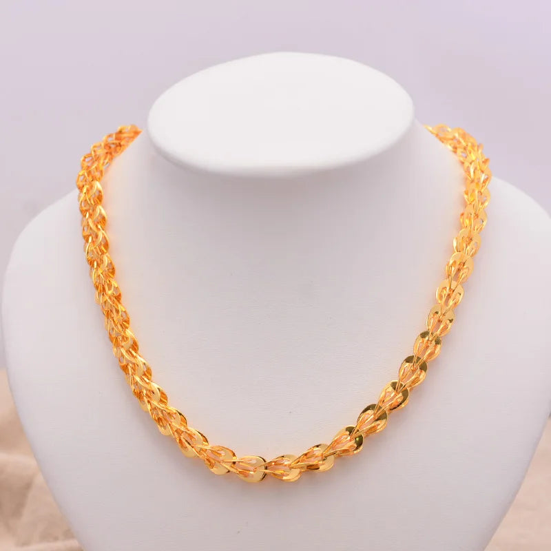 Peacock Tail Necklace Ethiopian Eritrea Chain Thin Link Chain