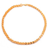 Peacock Tail Necklace Ethiopian Eritrea Chain Thin Link Chain