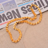 Peacock Tail Necklace Ethiopian Eritrea Chain Thin Link Chain