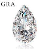 0.1-13ct Pear Cut Moissanite D VVS1 Real Loose Stone