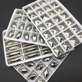 Square Rhinestone Appliques For Wedding Dress DIY Sewing Crystals