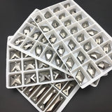 Square Rhinestone Appliques For Wedding Dress DIY Sewing Crystals