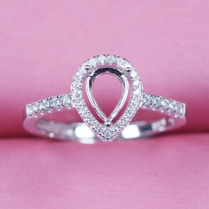 Adjustable 925 Silver Ring Base Setting for Jewelry Making